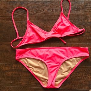 J. Crew Neon Pink Bikini S/M